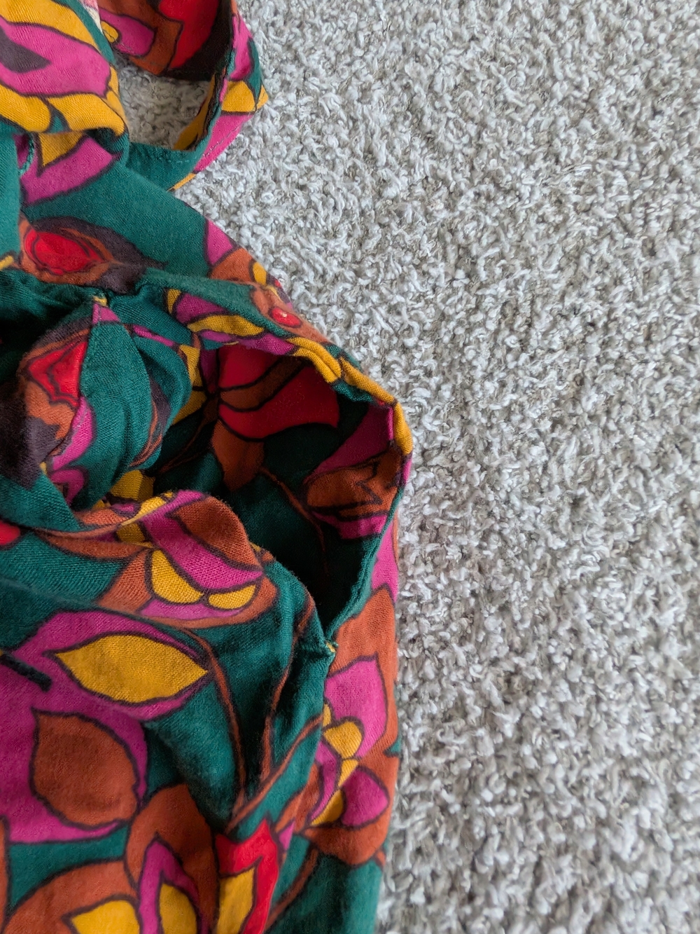 🌼B2G1🌼 Modcloth Teal Floral Tie-Waist Wide-Leg Jumpsuit NWOT - Picture 8 of 11